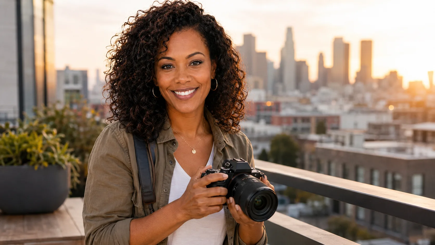 Carmen J. Moore with her camera